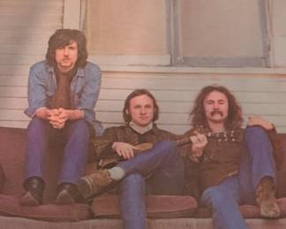 Crosby, Stills Nash C, S, N Album Cover Poster Signed by Henry Diltz