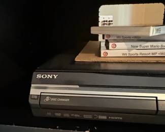 Sony Disc CD Changer with Nintendo Wii Games second image