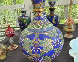 Antique Chinese Cloisonn Vase, Circa