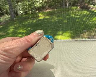 Blue Ceramic Bird Figurine third image