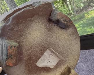 Terracotta Chiminea with Star and Geometric Motifs second image