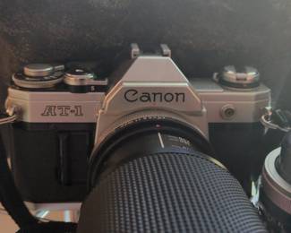Canon AT mm SLR Camera with Vivitar mm Lens third image