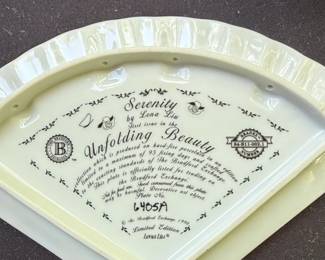 Serenity by Lena Liu Unfolding Beauty Collector Plate Fan second image