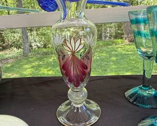 Lenox Crystal Vase with Gold Rim second image