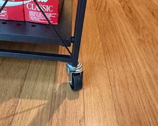 Tier Foldable Metal Bakers Rack with Wheels third image