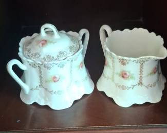Norman Rockwell Porcelain Figurines and Floral Tea Set fifth image