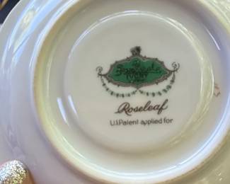 Roseleaf Sweetvale Ivory Porcelain Tea Cup and Saucer Set second image