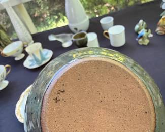 Stoneware Bowl with Incised Mark
