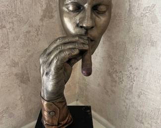 John Cutrone "Havana Man Smoking Cigar" bust