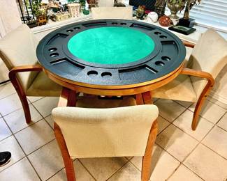 Game table with poker top