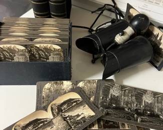 Antique Keystone Stereographic Library Tour of the World + viewer