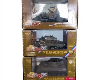 Three Ultimate Soldier 21st Century Toys Military Vehicles MB Jeep