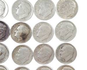 Twenty-Five Silver Roosevelt Dimes 1935-1964