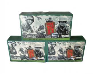 Lot of 3 W Britains World War II Squads Boxed Soldier Sets