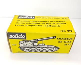 Vintage Solido 219 Chasseur de Char M41 Tank Destroyer w/ Original Box