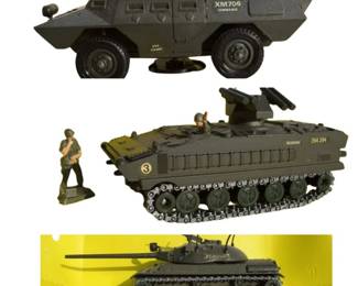 Lot of 3 Solido Military Diecast Vehicles