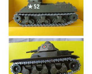 Solido Militaires Military Vehicle Lot-Char M7 US & Renault R35