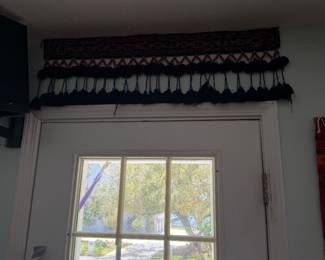 #46 - $ - Textile with fringes 12x41