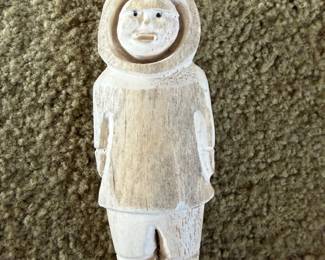 #101 - $120 - Inuit figure whalebone 3x7