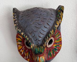 Colorful bird head mask $36