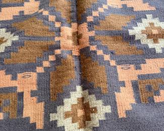 #76 - $150 - Vintage cotton rug 57x76