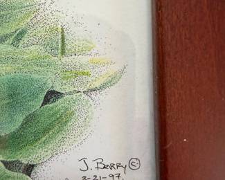 #80 - $40 - J. Berry print signed and dated 13x19