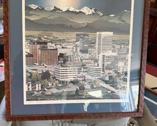 #25 - $200 - Byron Birdswall 1983 print of Anchorage 63/950 - 22x22