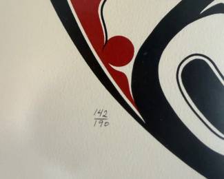 #23 - $250 - Native American Metlakatla signed David Boxley - 142/190 - 25x25