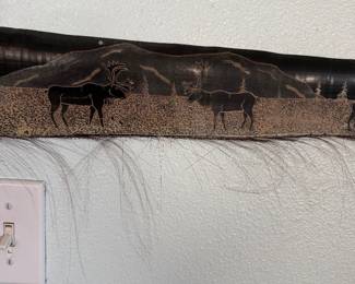 #30 - $350 - Baleen whale jaw signed & carved by Robin Rodgers 1997 - 4'L x 5'T