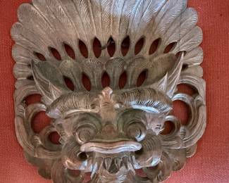 #87 - $50 - Thai teak mask 8x8