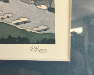 #25 - $200 - Byron Birdswall 1983 print of Anchorage 63/950 - 22x22