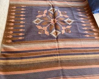 #76 - $150 - Vintage cotton rug 57x76