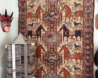 #1 - $480 - Tribal animal rug 45x71