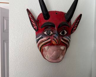 #2 - $70 - African mask devil 12x11
