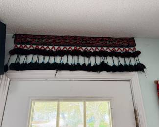 #46 - $70 - Textile with fringes 12x41