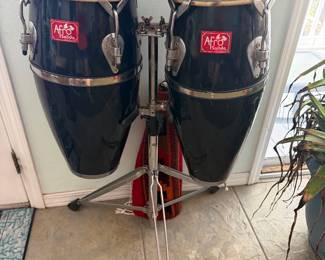 #48 - $350 - Afro Salida set of 2 Conga drums 24x11x39