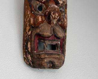 #7 - $75 - South American mask wood 13x6