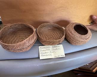 #91 - $100 - Kunapaki Indians baskets Buena Vista Columbia Kasakari river, Amazonia -1992