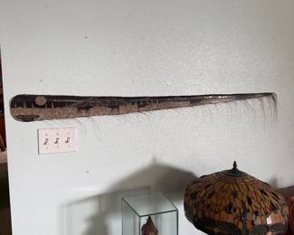 #30 - $350 - Baleen whale jaw signed & carved by Robin Rodgers 1997 - 4'L x 5'T