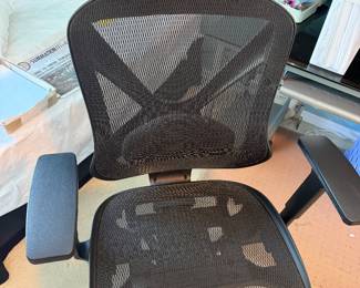 #114 - $60 - Black office chair webbing
