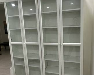 IKEA Billy Bookcase with Oxberg Glass Doors