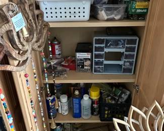 Assorted Hardware and Cleaning Supplies