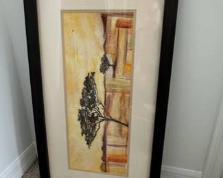 Abstract Tree Landscape Framed Print