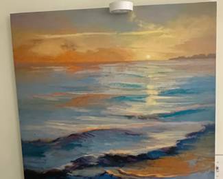 Sunset Seascape Oil Painting