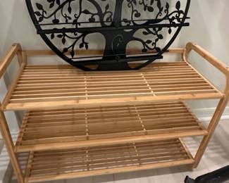 Bamboo Tier Shoe Rack