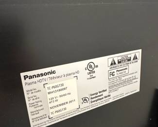 Panasonic Viera Plasma HDTV TCPGT second image