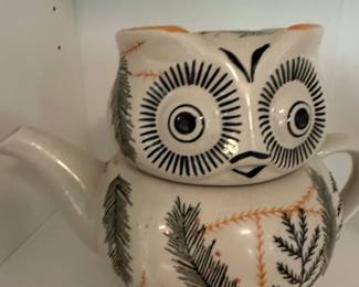 Owl Teapot with Lid
