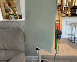 Mobile Glass Whiteboard Easel