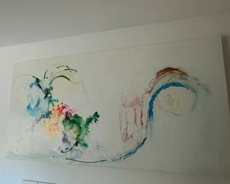 Abstract Mixed Media Painting