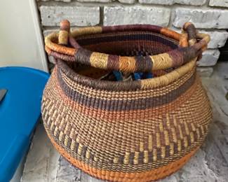 Bolga Basket with Handles